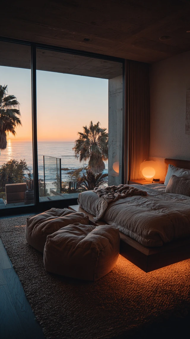Luxury Bedroom in California with Stunning Views