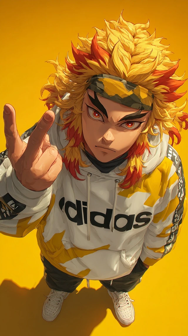 Rengoku Adidas Anime Wallpaper