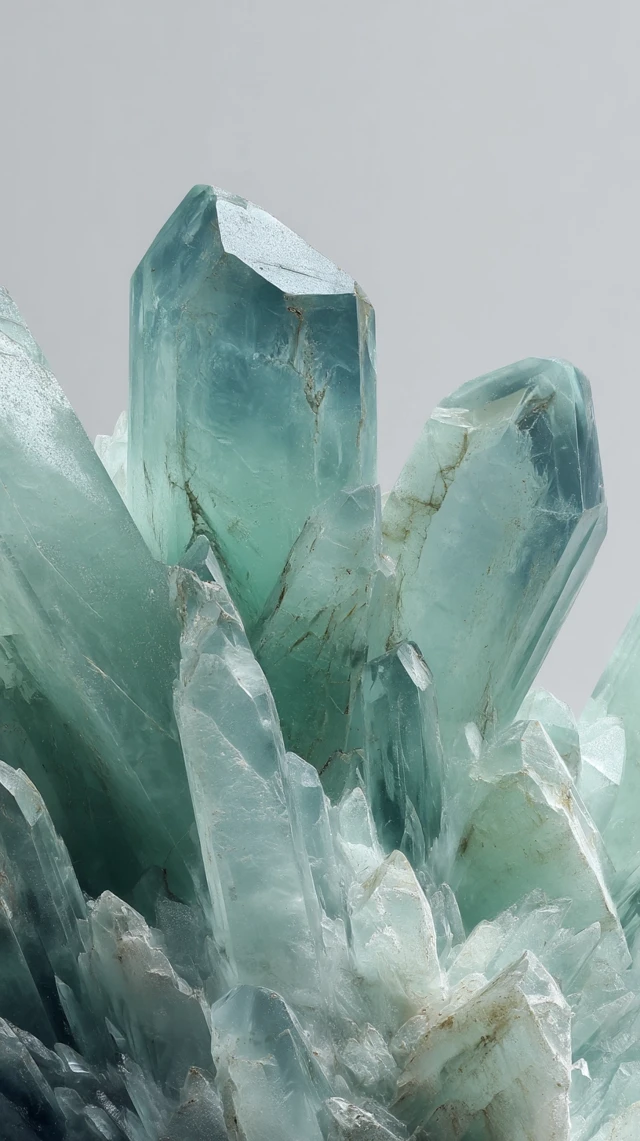 Menthol Stone Crystal Macro Photography