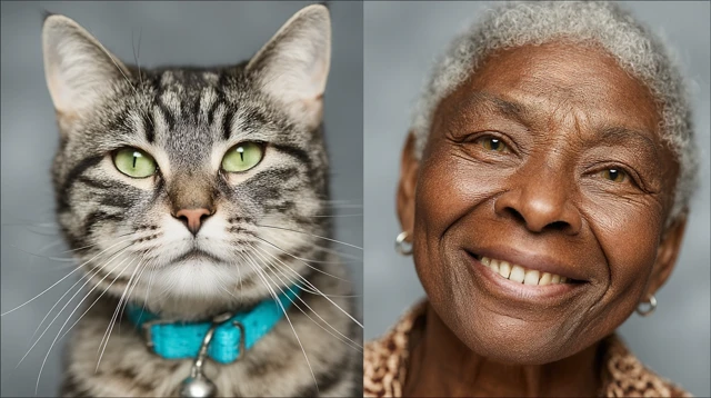 Two Cats Whiskers and Boots Detailed Cat Portraits