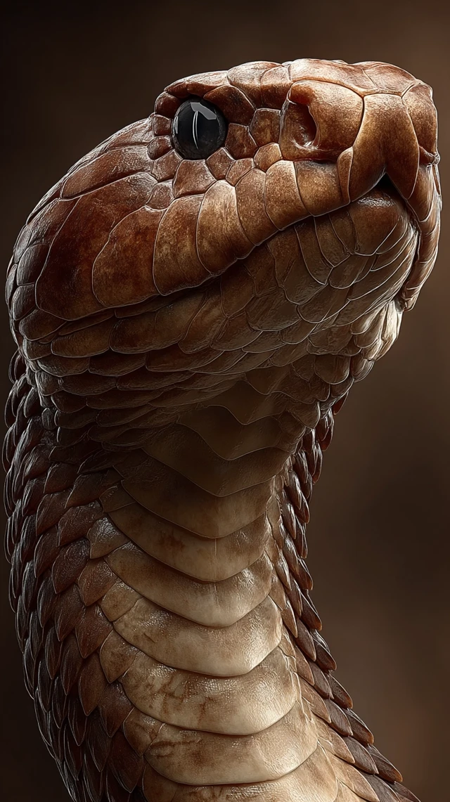 Inland Taipan Snake Hyper Realistic 3D Art