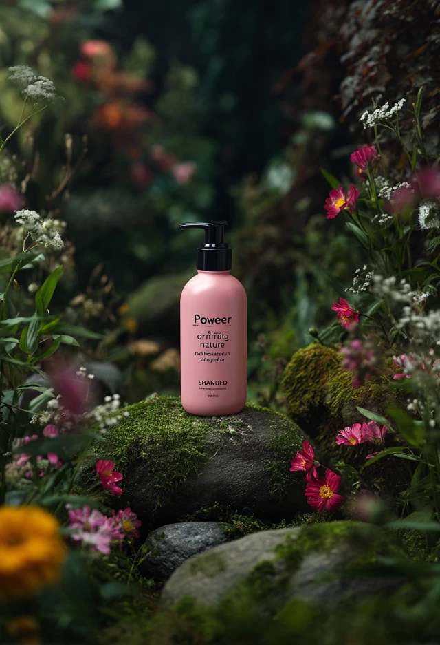 Power of Nature Shampoo Product Photography