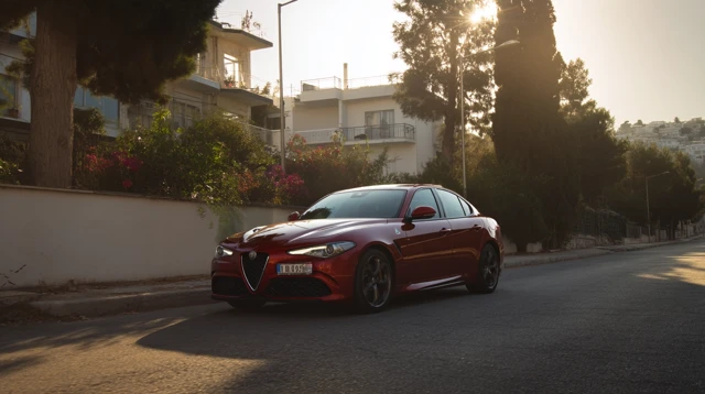 Alfa Romeo Giulia Veloce 2020 on Athens Riviera Street