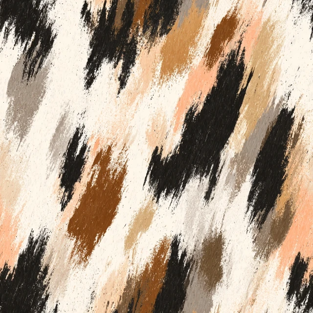 Animal Print Seamless Pattern Beige Black Brown Peach