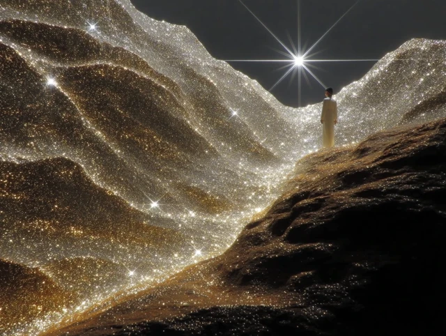 Star Wanderer: A Cosmic Journey Through Sparkling Landscapes