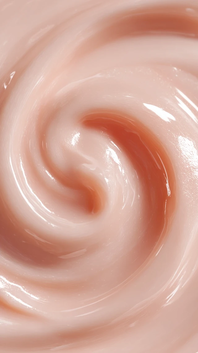 Creamy Swirl Texture Luxurious Cosmetic Product