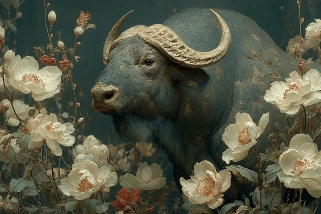 Coal Buffalo Artwork by Viktor Vasnetsov