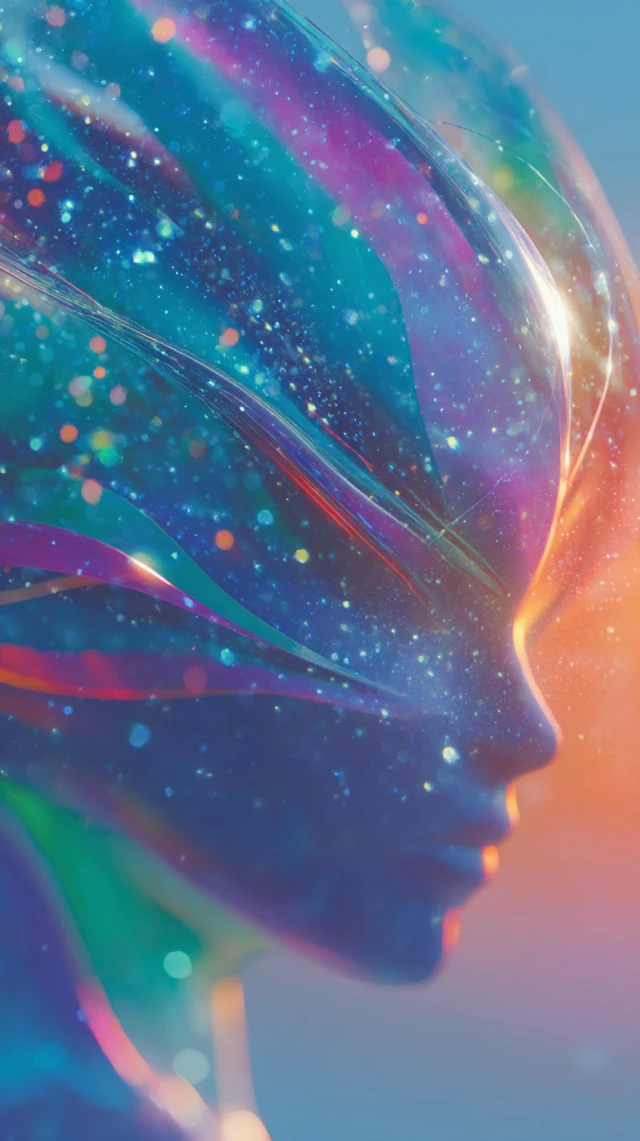 Lotus Head Digital Painting Serene Awakening