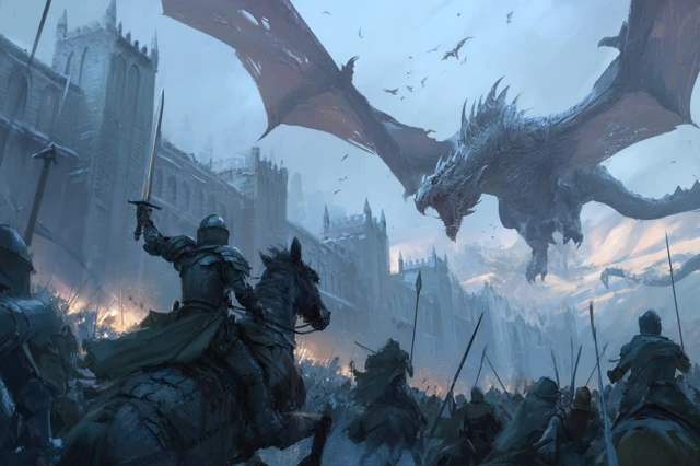 Epic Siege Battle Undead Forces vs City Walls