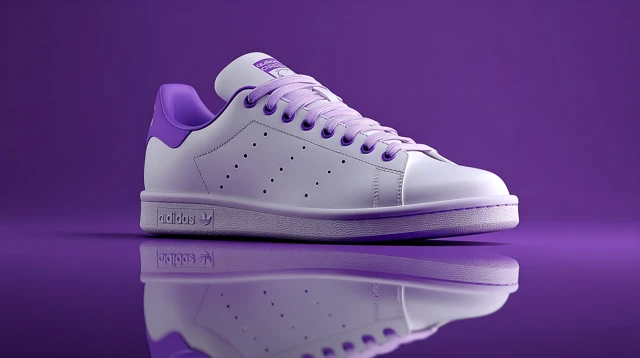 Adidas Stan Smith Shoes White and Purple