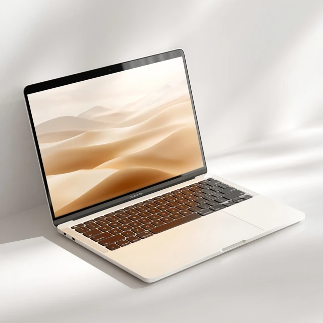 MacBook Mockup Minimal Design for Image Display