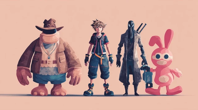 PlayStation Game Characters Minimalist Art