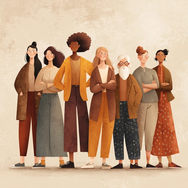 Empowering Women Group Illustration