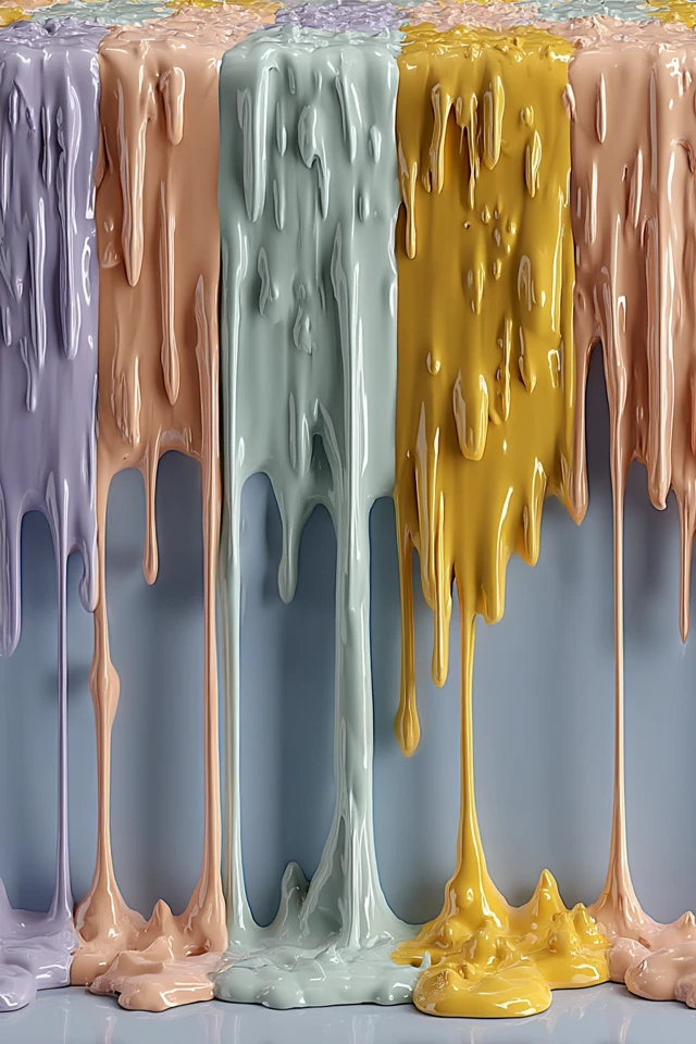 Pastel Popsicle Wallpaper Swirls of Color Seamless Design