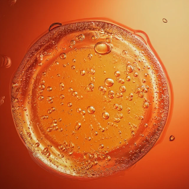 Orange Cell Bubbles Luxury Illustration