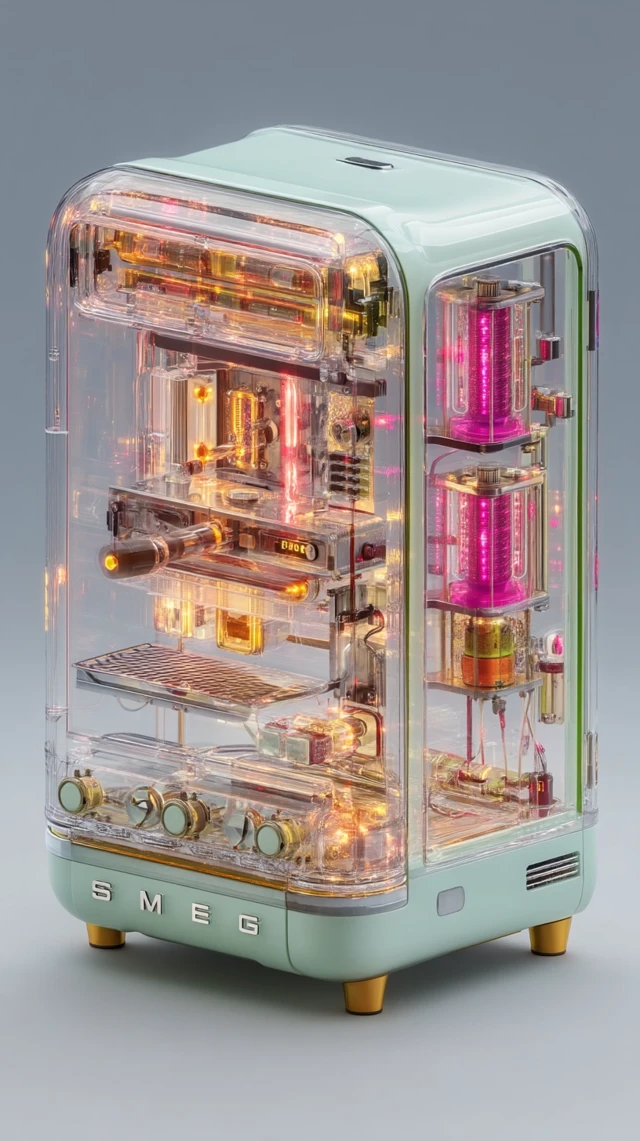 Smeg Refrigerator Robot in Metallic Colorware