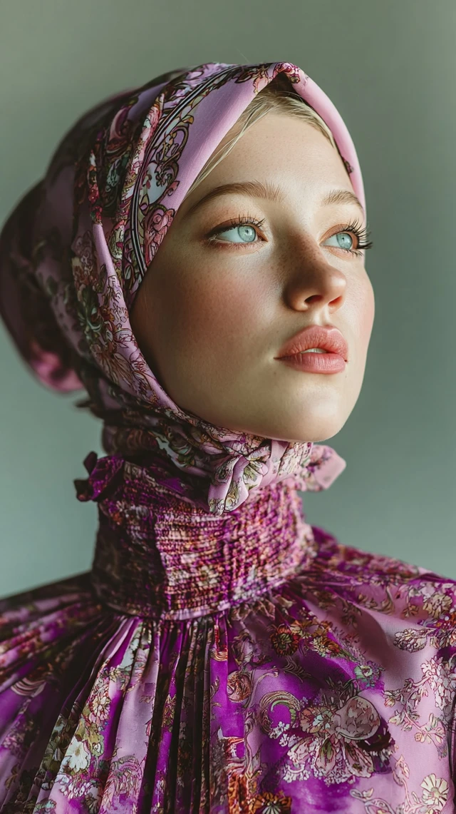 Royal Fashion Portrait of a Muslim Woman