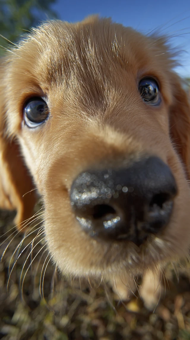 Golden Retriever Puppy Close Up