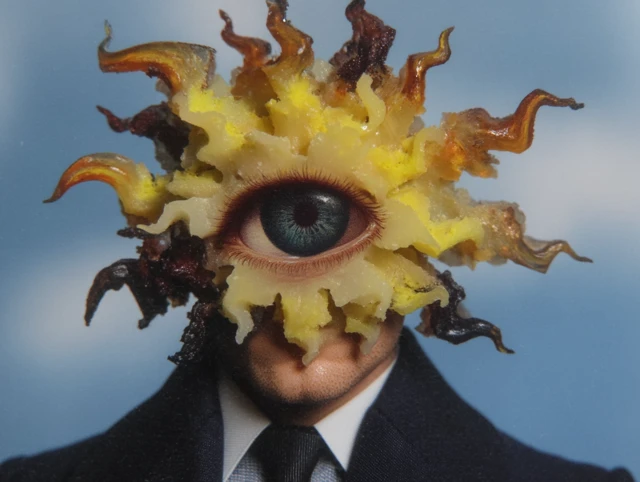 Renaissance Sun Deity Surreal Art Divine Eye
