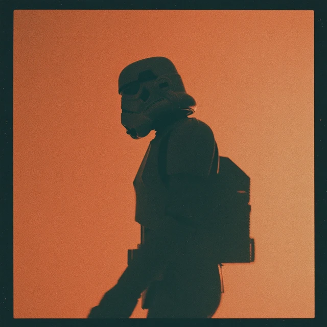 Stormtrooper Silhouette on Kodak Portra