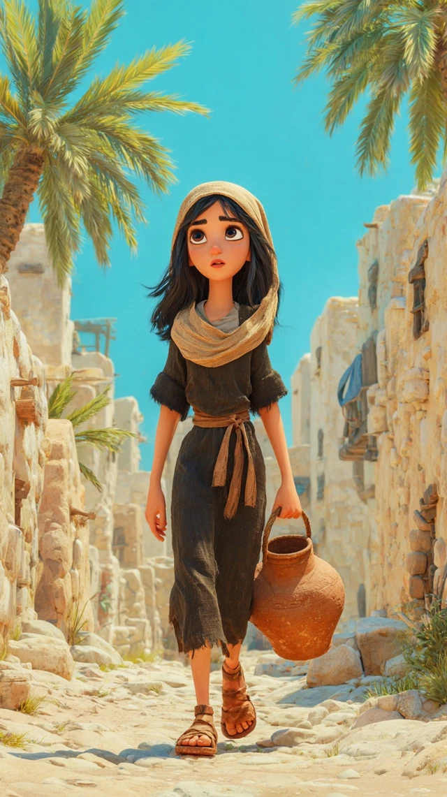 Samaritan Woman Running 3D Animation