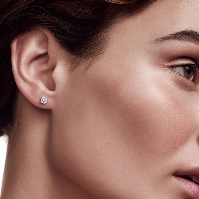 Diamond Stud Earring Refined Jewelry Catalog Quality