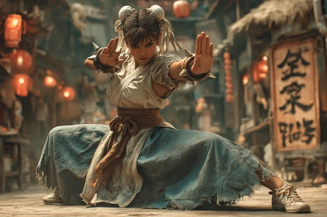 ChunLi Street Fighter Martial Arts Pose Cinematic