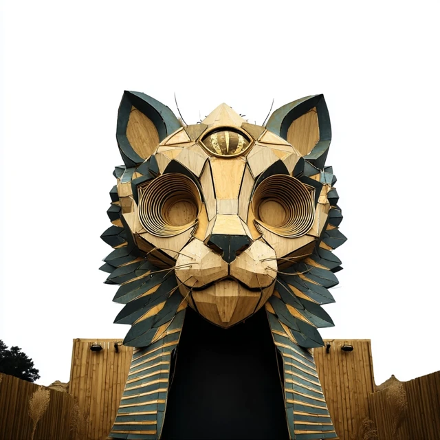 Cat Shrine Ozora Festival Illustration