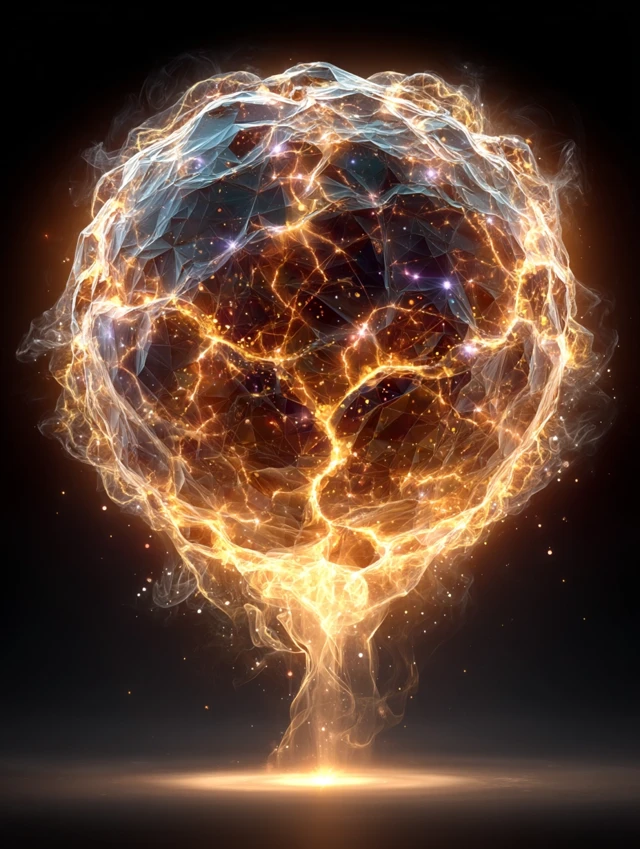 Glowing Basketball Ball Energy Burst - Fantasy Art