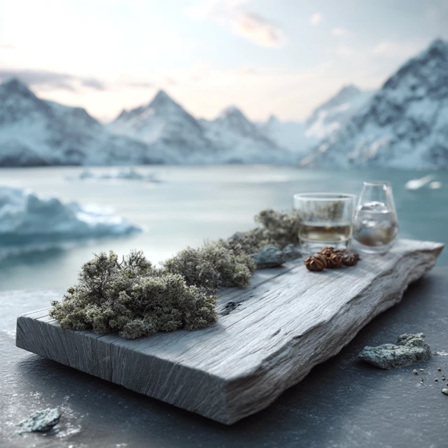 Nordic Minimalist Scene Soap Bar on Driftwood