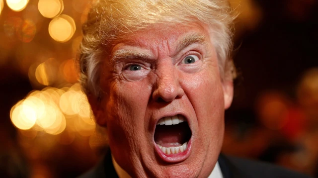 Angry Man Face Expression Toupee Beard