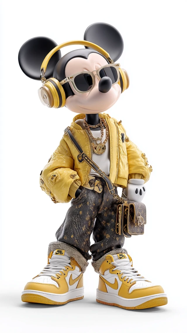 Mickey Mouse in Gal Yosef Style 3D Cartoon