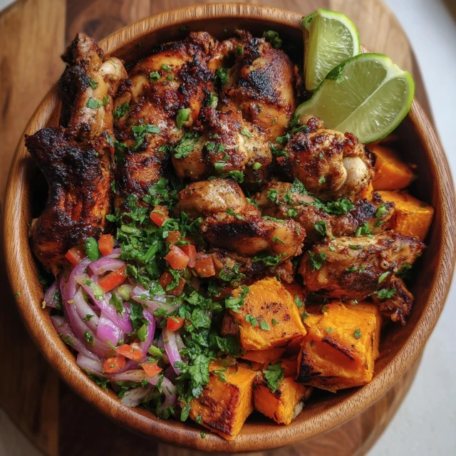 Hot Mamas Belize Jerk Chicken Sweet Potato Bowls