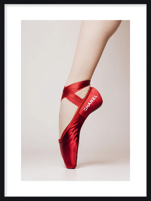 Chanel Ballerina Shoe En Pointe Elegant Photography