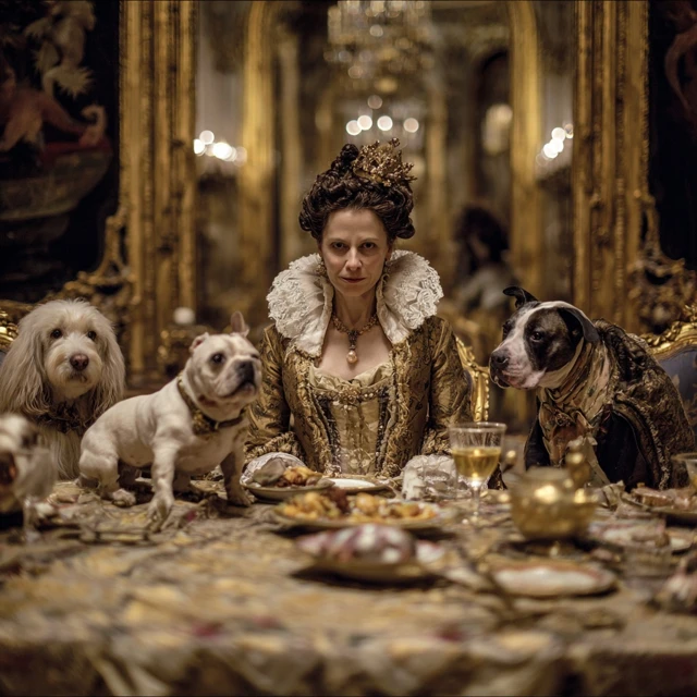 Maria Theresa Dining in Versailles Baroque Style