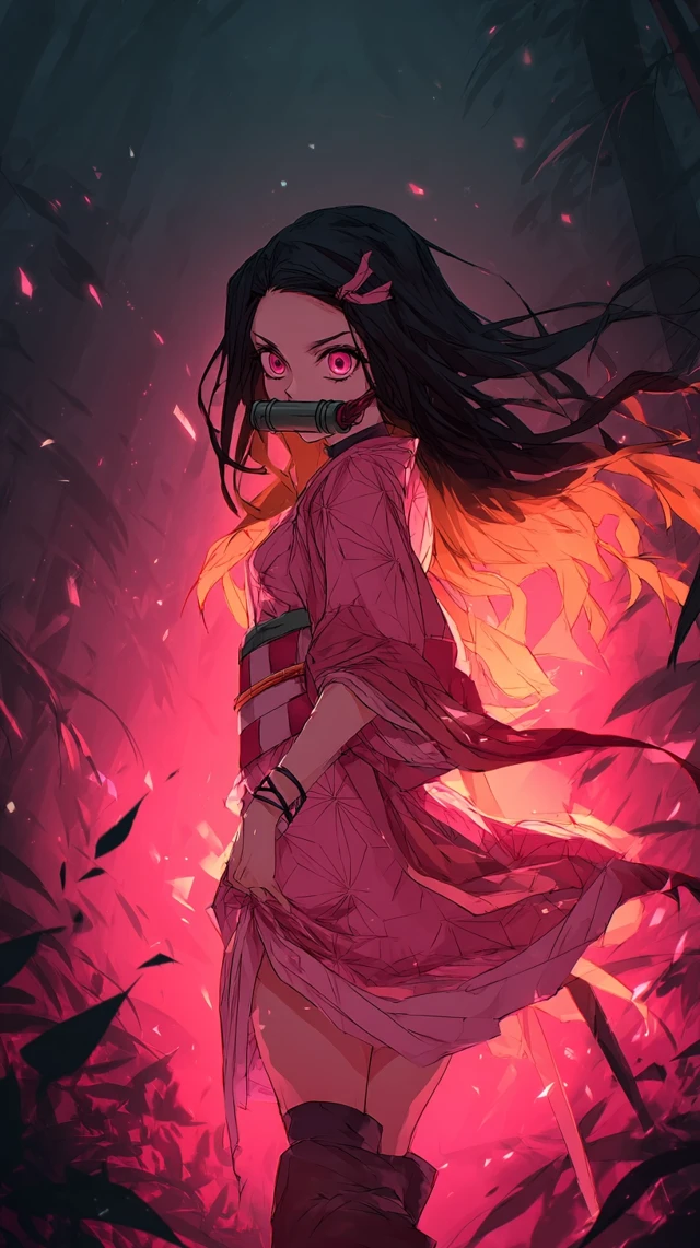 Nezuko Kamado Demon Form Anime Art