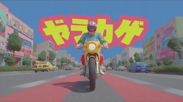 Hong Kong 90s Action Anime Motorbike Chase