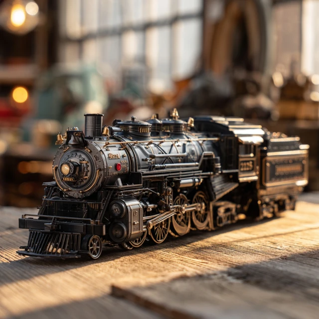 Pere Marquette 1225 Steam Locomotive Building Toy Retro