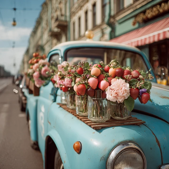 Strawberry Truck in St Petersburg