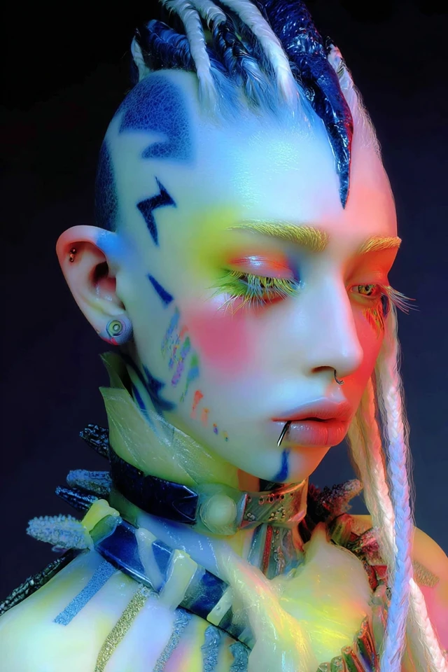Tribal SciFi Female Humanoid Character