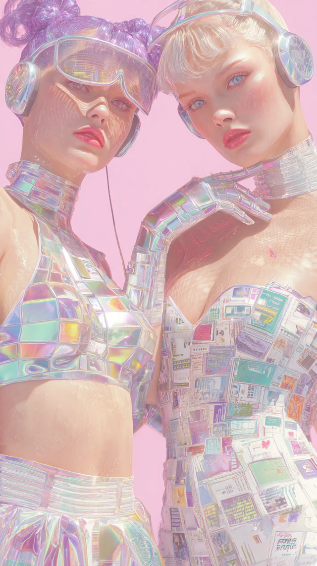 HyperStylized Barbie Doll Portrait AI Art