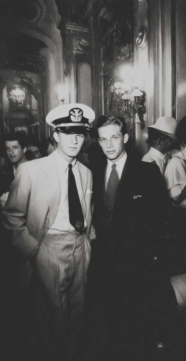 WWII Party Naval Officer Gentleman in Grand Lapa Casino