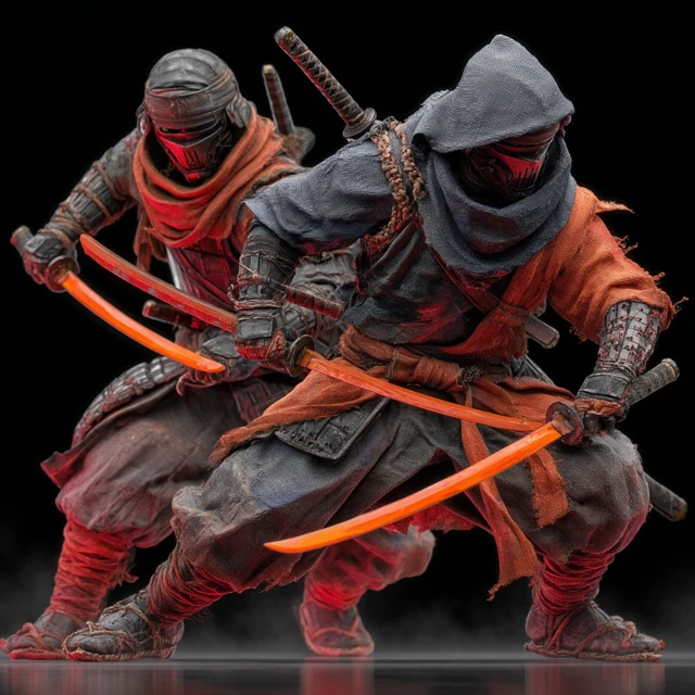 Ninja Warriors in Combat: Ghost of Tsushima Inspired