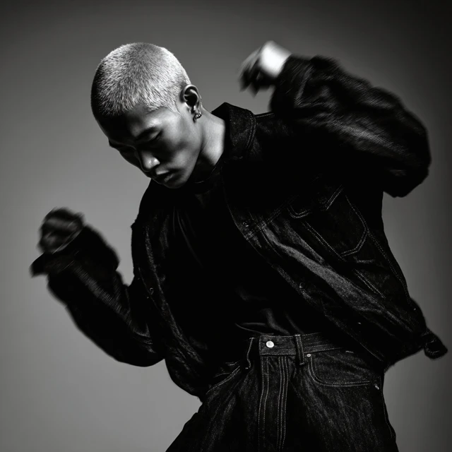 High Fashion Asian Male Model Punk Meets Calvin Klein