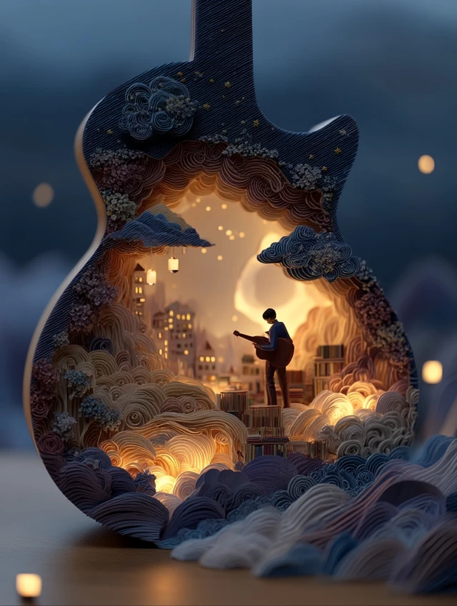 Music Sharing Video Cover Illustration
