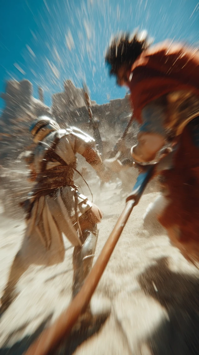Gladiator Sparring Intense First Person View