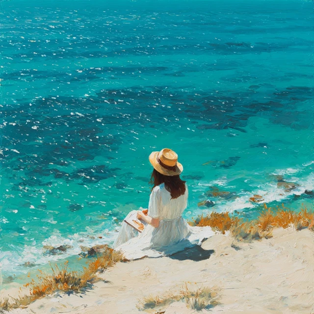 Summer Day at the Beach Beautiful Landscape