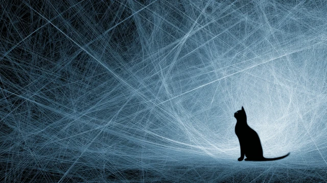 Schrodingers Cat Cosmic Blue String Theory