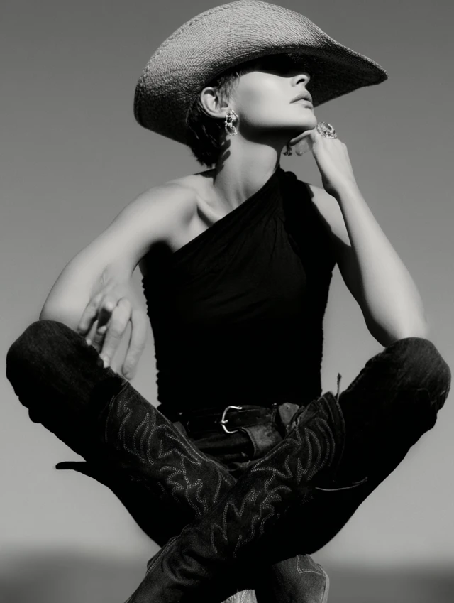 Cowgirl Portrait by Ellen von Unwerth