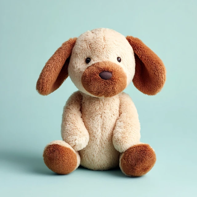 Jellycat Style Plush Puppy Toy Beige Brown